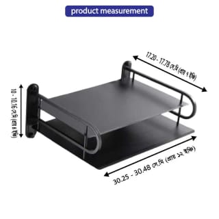 Wall Mounted WiFi Router & ONU Stand (Metal) 5