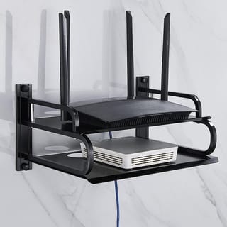 Wall Mounted WiFi Router & ONU Stand (Metal) 3