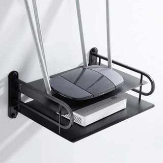 Wall Mounted WiFi Router & ONU Stand (Metal) 2