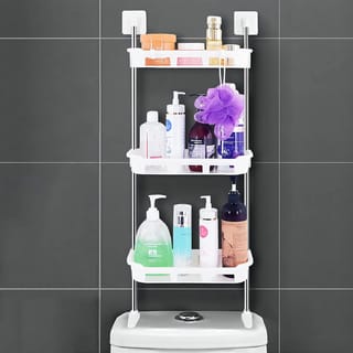 3 Layer Toilet Tank Top Organizer (Off White) 5