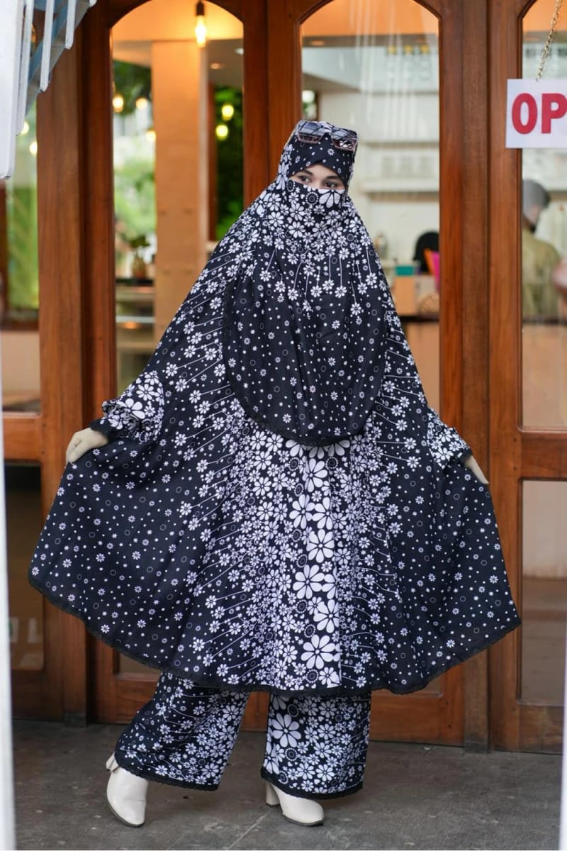 Plazo Khimar Set-207