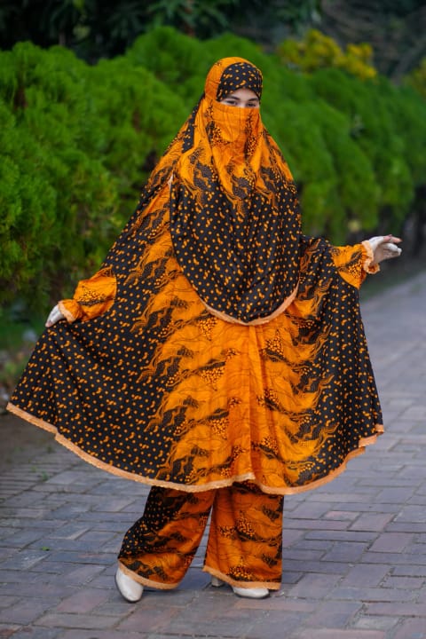 Plazo Khimar Set-211