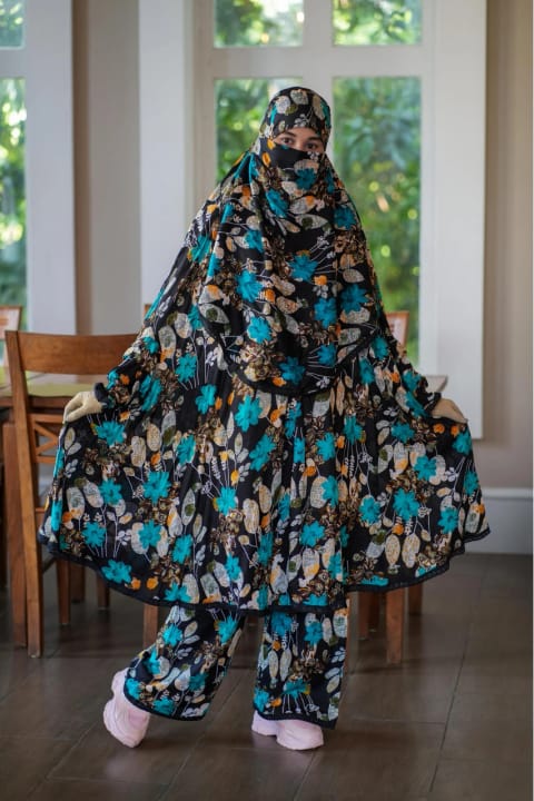 Plazo Khimar Set-214