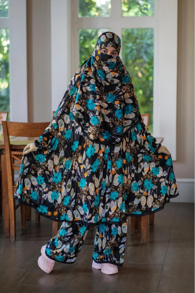 Plazo Khimar Set-214