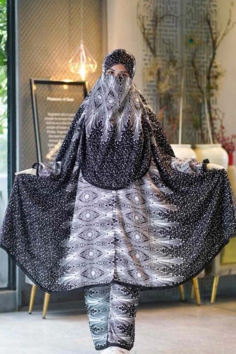 Plazo Khimar Set-215