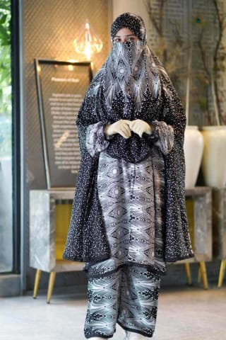 Plazo Khimar Set-215 3