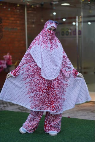 Plazo Khimar Set-218 3