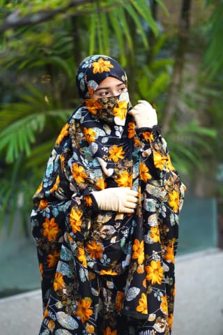 Plazo Khimar Set-219 3