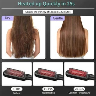 Quick Heated Electric Hair Straightening Comb 4