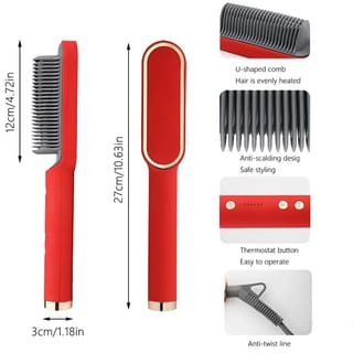 Quick Heated Electric Hair Straightening Comb 5