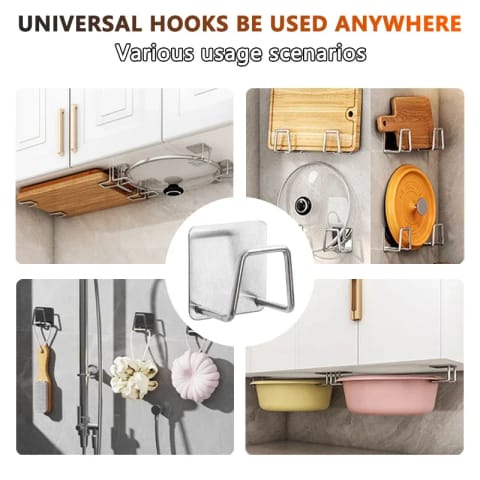 Stainless Steel Kitchen Sponge Holder Set (4 Pcs)