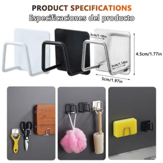 Stainless Steel Kitchen Sponge Holder Set (4 Pcs) 2