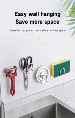 Stainless Steel Kitchen Sponge Holder Set (4 Pcs) 3