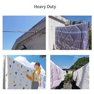 Heavy Duty Stainless Steel Clothesline Rope (16 Feet) 3