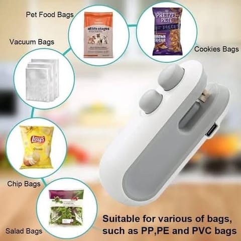 2 in 1 Mini Bag Sealer with Cutter