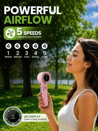 Portable Mini Turbo Rechargeable USB Handheld Fan 2