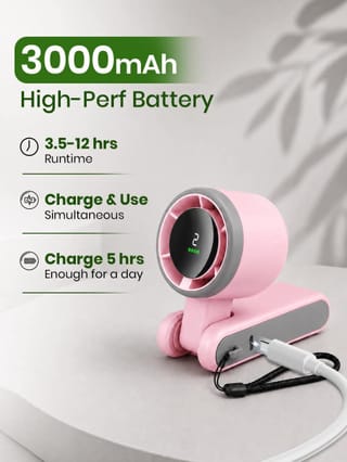 Portable Mini Turbo Rechargeable USB Handheld Fan 3