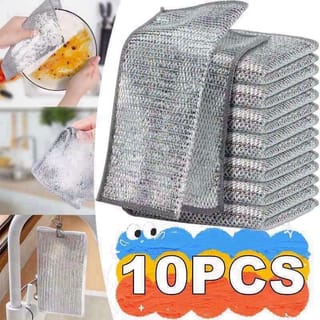 10 Pcs Double Layer Magic Dish Scrubber 1