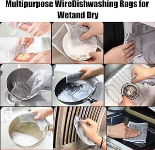10 Pcs Double Layer Magic Dish Scrubber 4