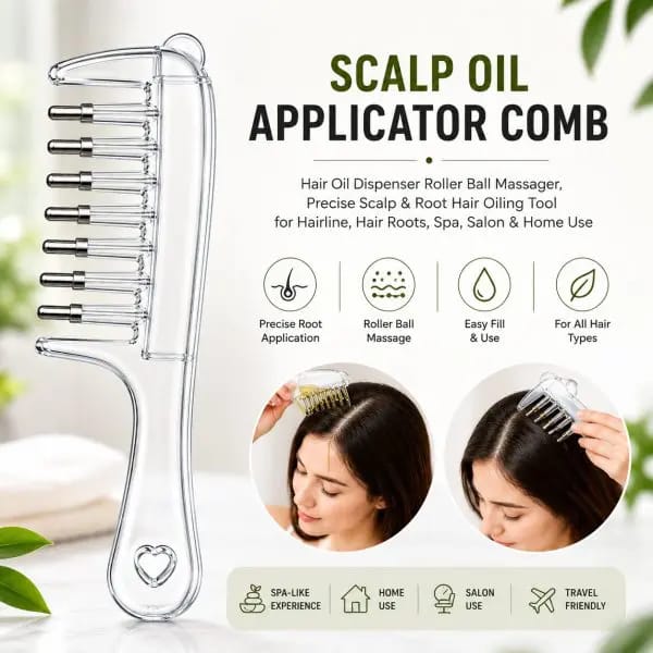 Hair Oil Applicator Comb