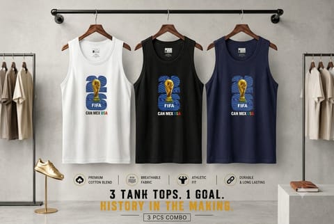 3 Pcs Premium Cotton Tank Top Combo
