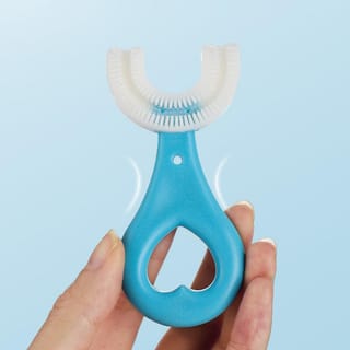 Children Toothbrush U-Shape Baby Toothbrush With Handle Silicone Oral Care Cleaning Brush For Kids Supplies 4