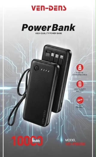 VEN-DENS VD-PB058 10000mAh Premium Fast Charging Power Bank 2