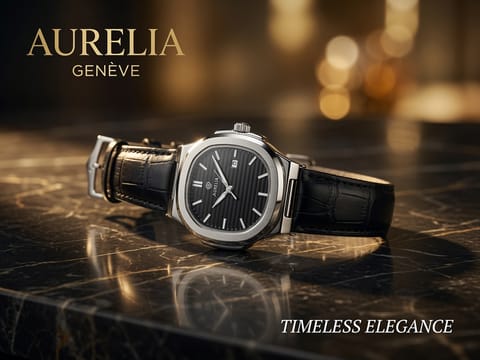 Premium Leather Strap Men's Watch