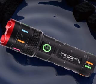 Desert Wolf SD-1405 Rechargeable LED Flashlight – High Power Zoomable Waterproof Torch Light with 18650 Battery 4