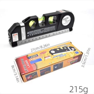 Laser Level Pro 3 Multifunctional Infrared Laser Level with Measuring Tape | Professional Wall Alignment Tool 2