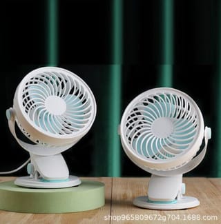 USB Rechargeable Mini Clip Fan | 720° Adjustable Portable Desk Fan | 2-Speed Silent Cooling Fan for Office, Home & Car 4