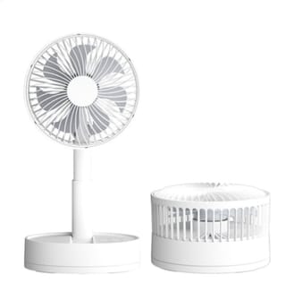 Rechargeable Foldable Table Fan – AC/DC Portable USB Rechargeable Folding Fan | 3 Speed | LED Light | Long Backup 2