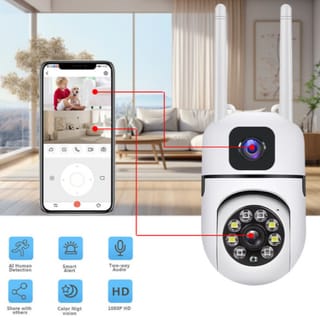 Dual Lens Mini Outdoor WiFi IP Camera – 1080P HD Smart Security Camera 4