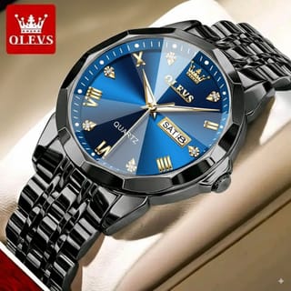 OLEVS 9931 Watches Diamond Business Dress Analog Quartz Stainless Steel watch 3