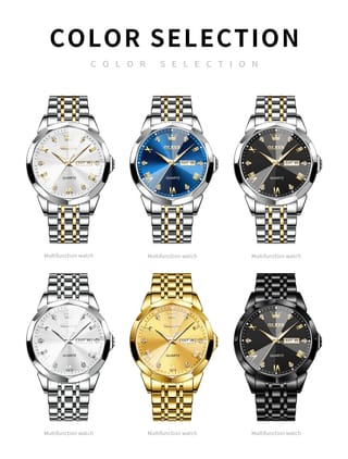 OLEVS 9931 Watches Diamond Business Dress Analog Quartz Stainless Steel watch 4