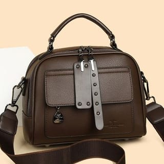 Soft Leather Handbag(ব্রাউন/মাস্টার কালার) 2