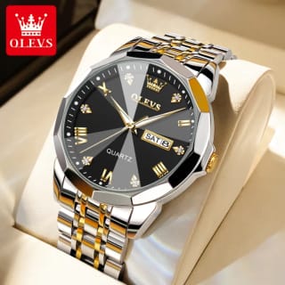 OLEVS 9931G New Exclusive Design Quartz Watch for Men (Black Dial) 2