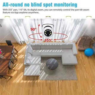 PTZ Bulb WiFi Camera 1MP 2