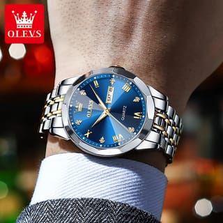 OLEVS 9931G New Exclusive Design Quartz Watch for Men blue 4