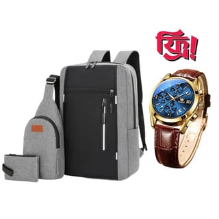 Exclusive 3-in-1 Bag Set with Free Watch! 2 5