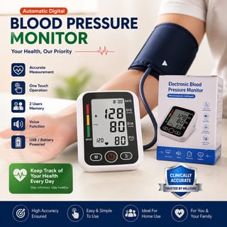Automatic Digital Blood Pressure Monitor | Accurate BP Machine for Home Use 1