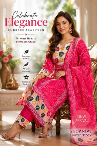 Style in Strokes – Batik Three Piece 1