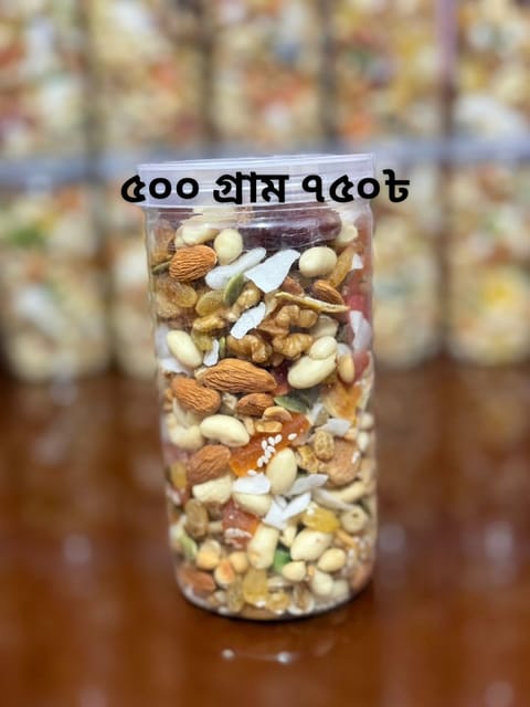 মিক্স ড্রাই ফ্রুটস ৫০০ গ্রাম
