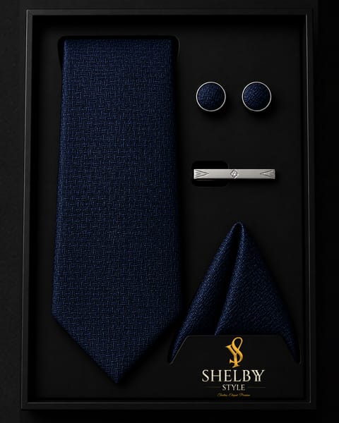 Deep Blue Tie-Set