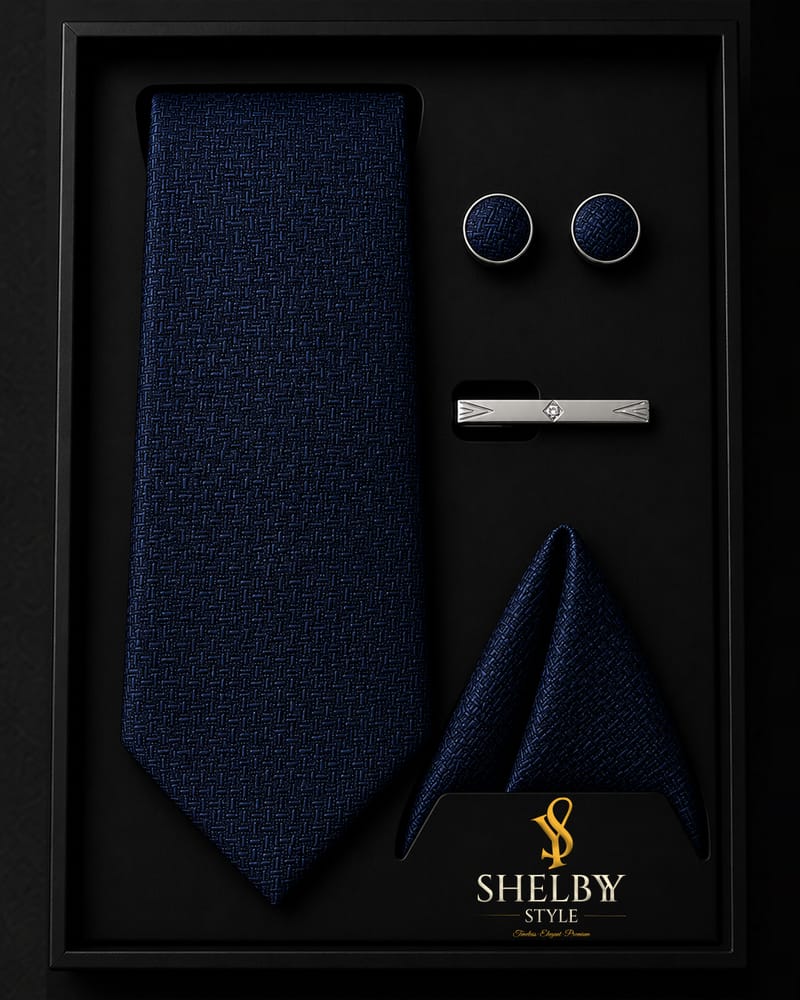Deep Blue Tie-Set