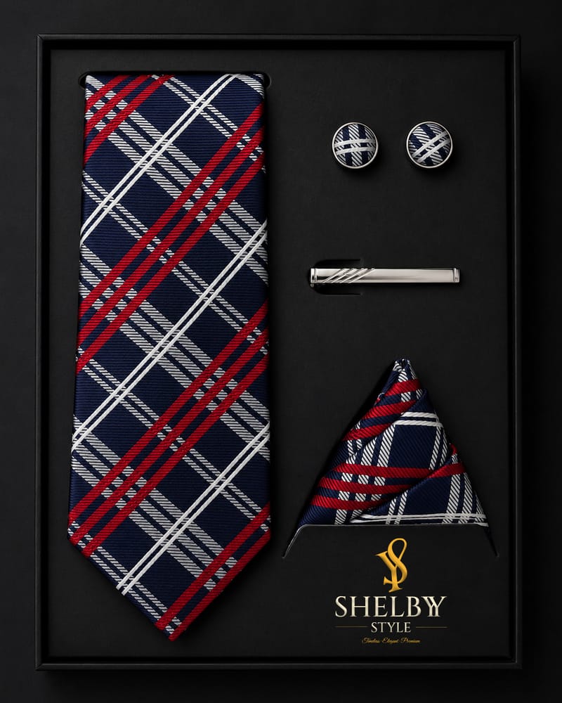 Plaid Tie-Set