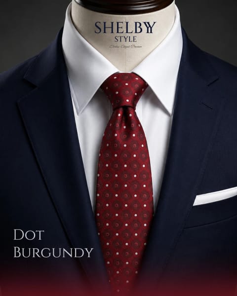 Dot Burgundy