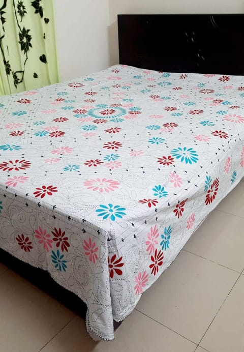 🌸 King Size নকশি কাঁথা-Silver🌸
