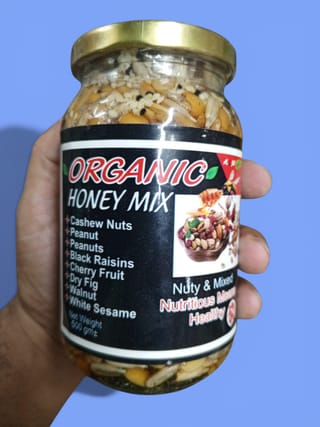 মধুময় বাদাম Organic Honey Mix – ৫০০ গ্রাম 1