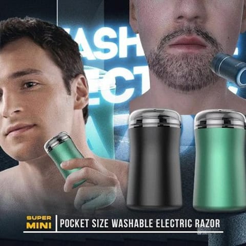 🪒🔋 Pocket Size Washable Electric Razor – প্রিমিয়াম মিনি শেভিং সলিউশন 🔋🪒